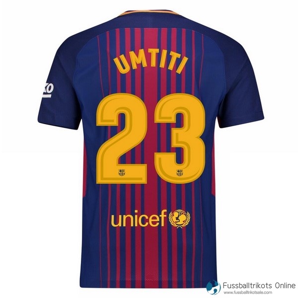 Barcelona Trikot Heim Umtiti 2017-18 Fussballtrikots Günstig